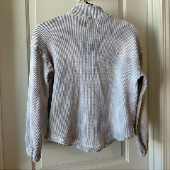 Madewell Waffle Half-Zip Sweatshirt Tie-Dye - Picture 4 of 4